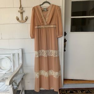 Flying Tomato long boho maxi dress sz L